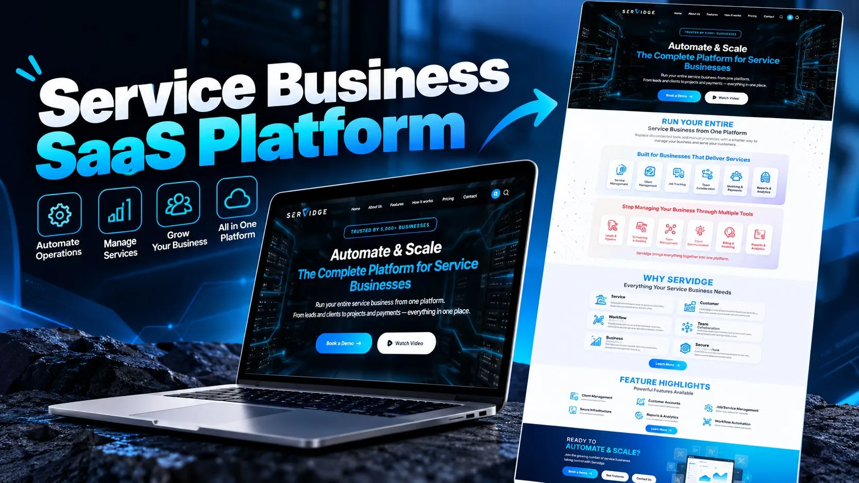Servidge service business SaaS platform